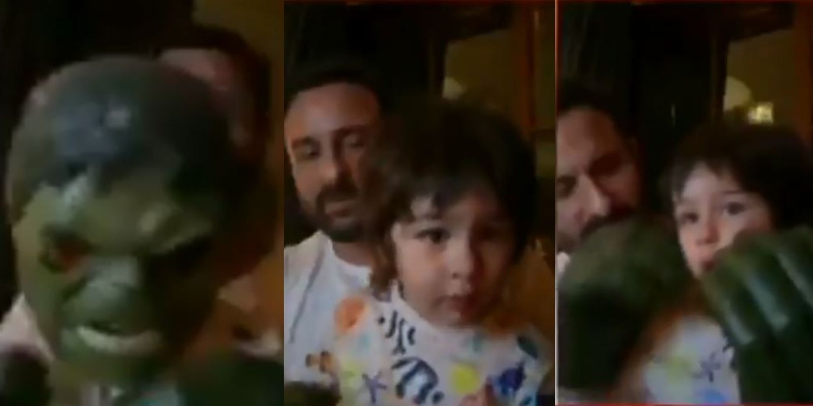 Taimur Ali Khan Comes Dressed As Hulk, Wants Dad Saif’s Attention As He Video-Bombs During Interview; Watch…