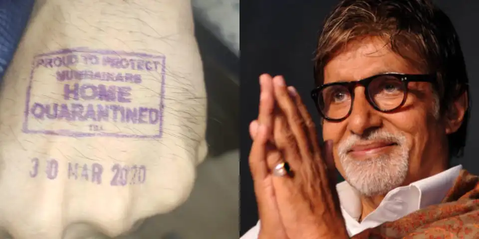 Amitabh Bachchan Gets ‘Home Quarantined’ Stamped On Hand With Voter’s Ink Amid Coronavirus Outbreak