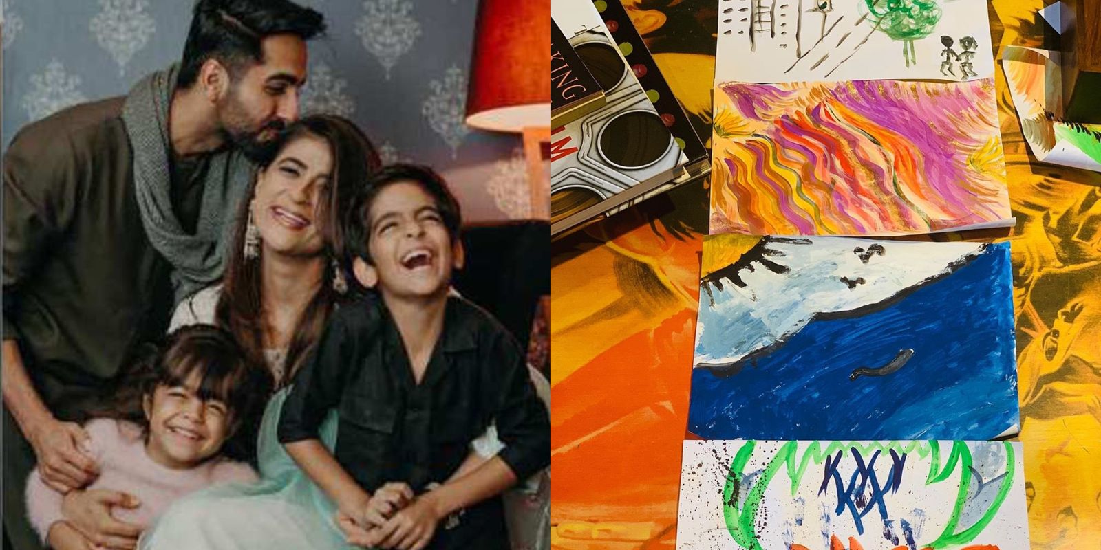 Ayushmann Khurrana, Thaira Kashyap Spend Time Painting With Kids As Bollywood Business Remains Shut Due To Coronavirus