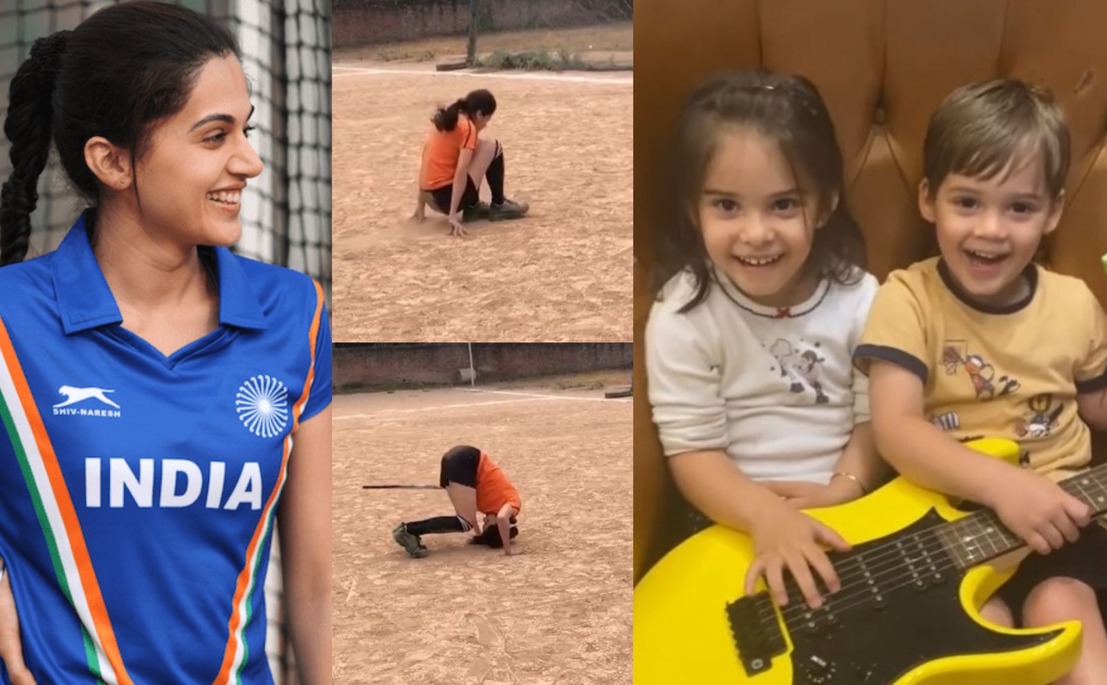 Taapsee Pannu Shares Video Doing ‘Gulaatiyaan’ On Soorma Sets; Karan Johar’s Twins Are The Talented Musicians In The House