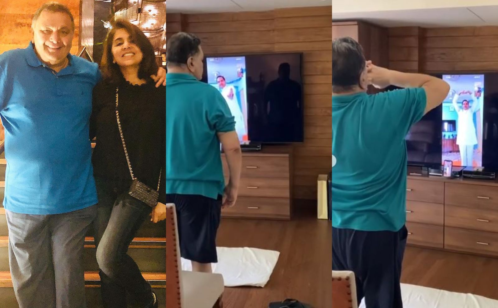 Rishi Kapoor Seen Doing Yoga In His Last Video Shared By Neetu Kapoor From Home, Days Before The Lockdown; Watch