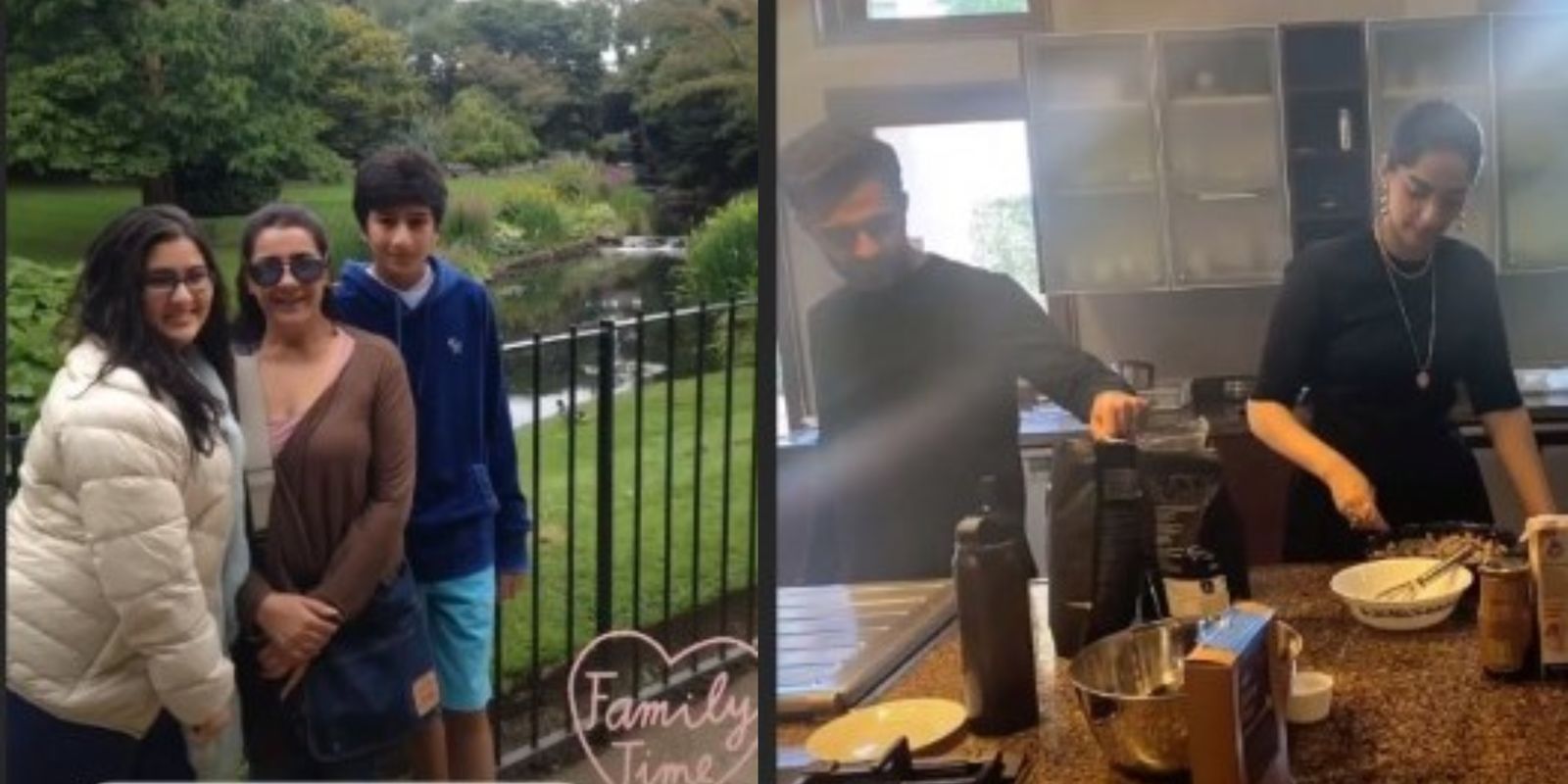 Sara Ali Khan Shares Throwback Fam-Jam Pictures With Ibrahim, Amrita; Sonam-Anand Put On Their Chef Hats