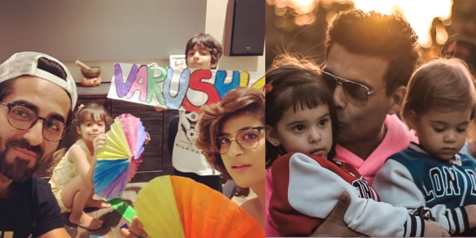 Ayushmann, Tahira Celebrate Daughter’s Quarantine Birthday In A Unique Way; Yash-Roohi Become Karan Johar’s Diet Police