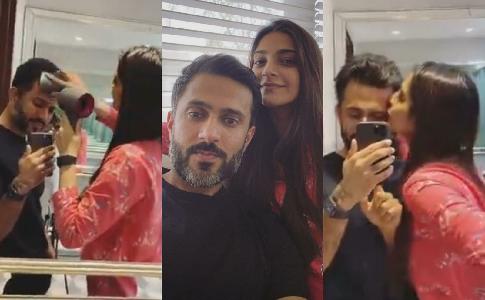 Sonam Kapoor Ahuja Turns Hairdresser For Husband Anand Ahuja During Lockdown; Showers Him With Kisses
