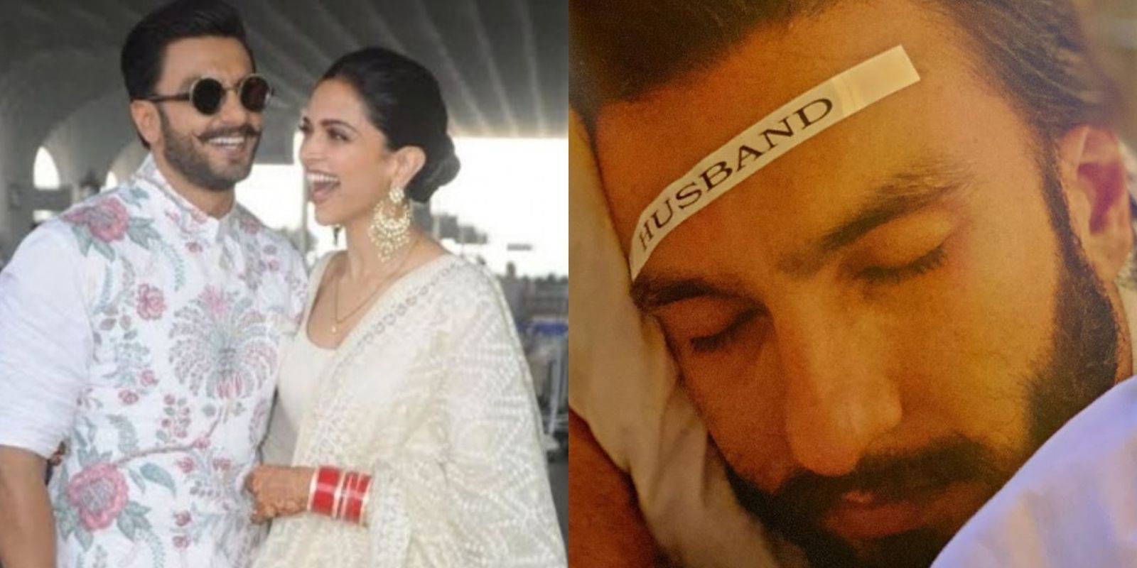 Deepika Padukone Uses Her Label Maker On Husband Ranveer Singh While Also Proving He Loves To Sleep