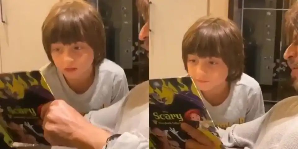 AbRam Celebrated His Birthday With Shah Rukh Khan Reading His Favorite Scary Book, Listening To Watermelon Sugar High