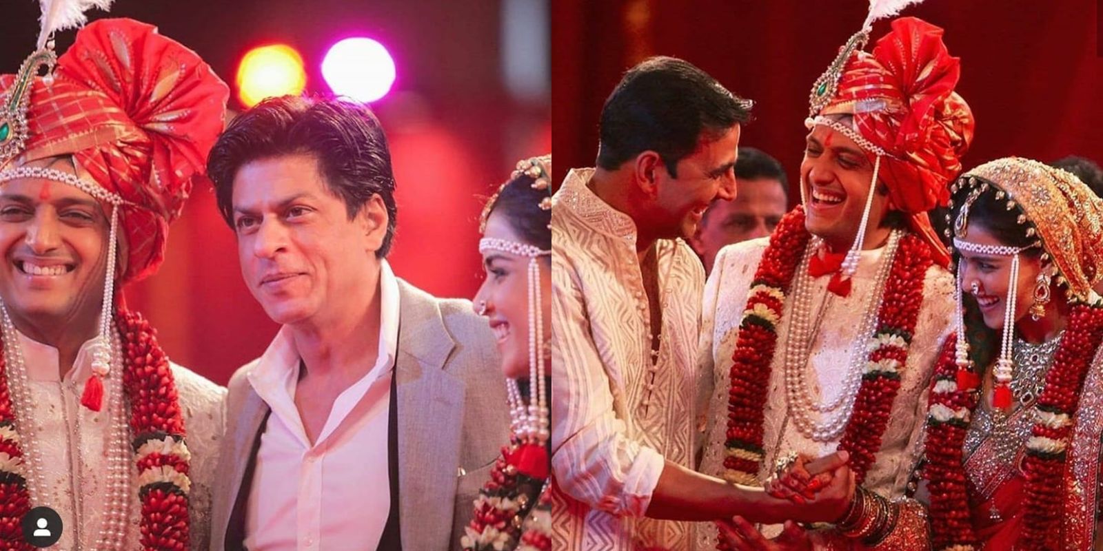 Unseen Pictures Of Shah Rukh, Akshay And Shahid From Riteish Deshmukh And Genelia D’souza’s Wedding Surface Online