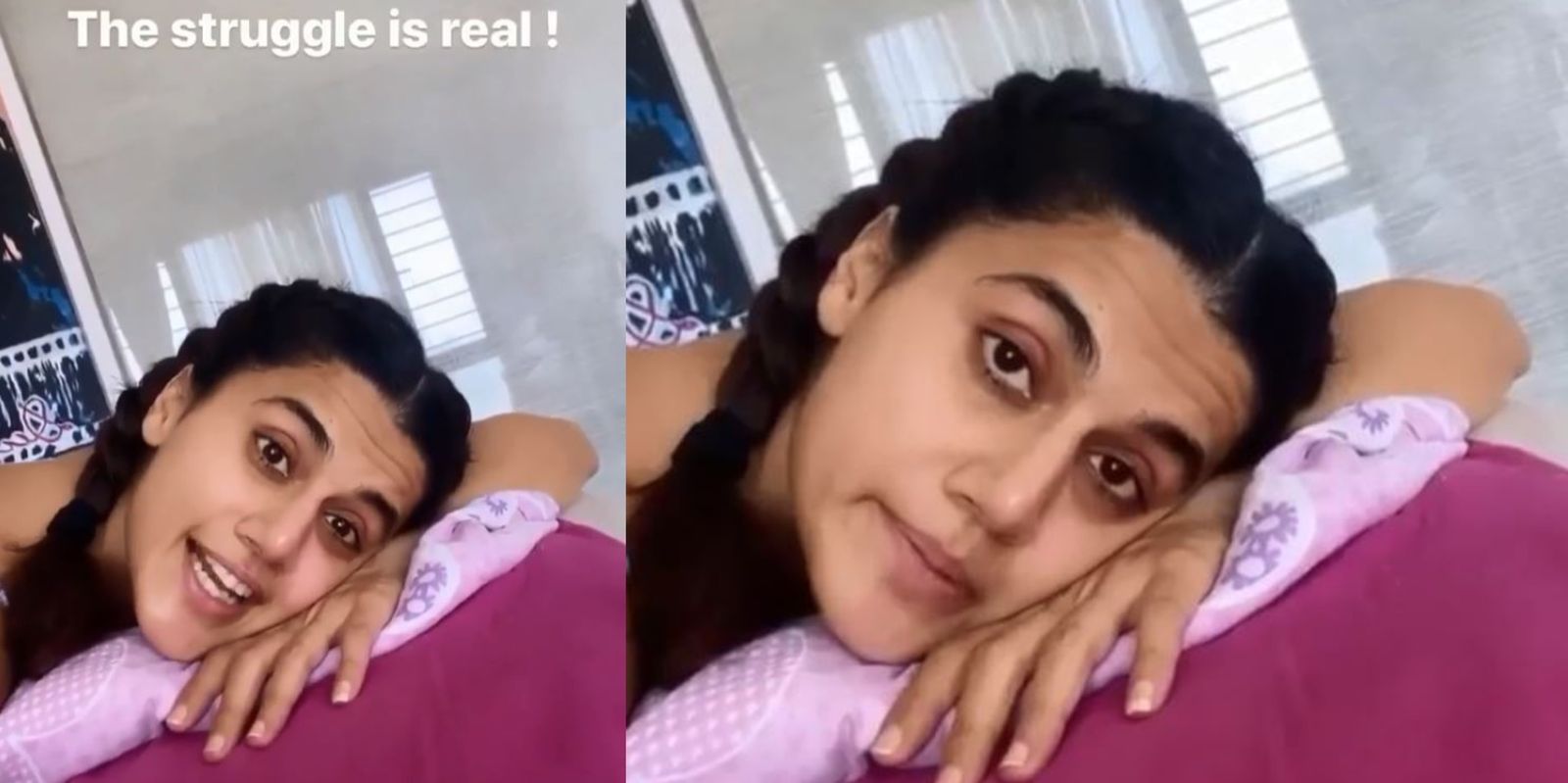 Taapsee Pannu Finds A Jugaad As Her AC Starts Leaking In The Lockdown; Video Will Leave You In Splits