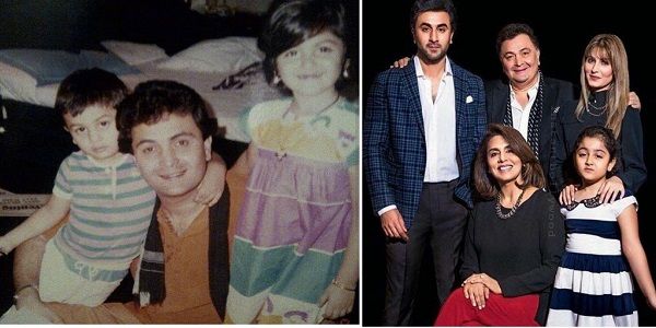 Ranbir Kapoor Clasping Dad Rishi Kapoor As Riddhima Beams In This Childhood Picture Is Sheer Love