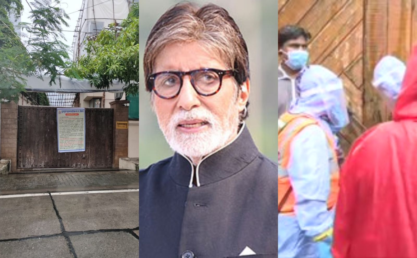 Amitabh Bachchan's Homes Jalsa, Janak Sanitised By BMC Officials, Notices Posted On Gates Marking Them Off As Affected
