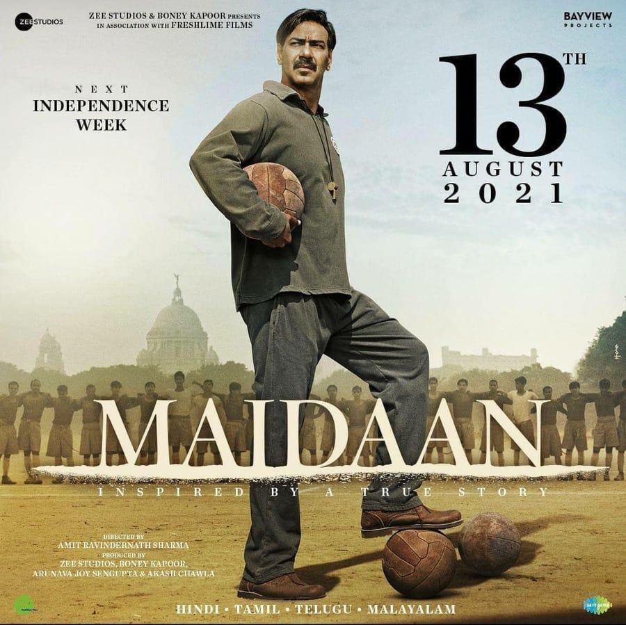 अजय देवगन की फिल्म 'मैदान' अगले स्वतंत्रता दिवस के लिए टली, अब 13 अगस्त 2021 को होगी रिलीज़! 