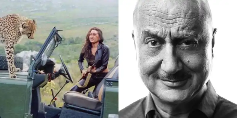 Karisma Kapoor Shares Throwback To Her Shoot With A Real Cheetah, Anupam Kher Asks Fans To Find Him In A Class Photo