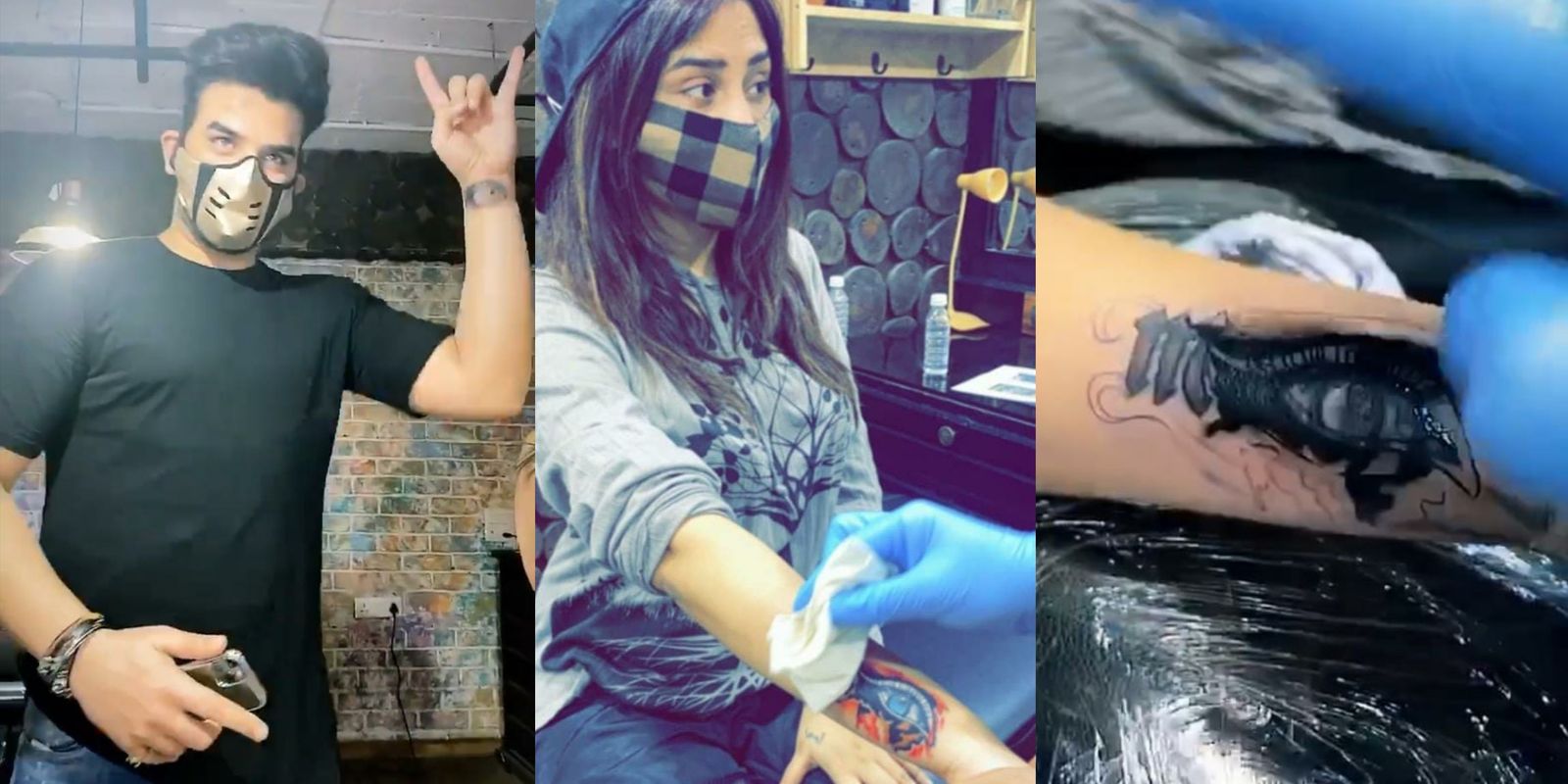 Mahira Sharma Gets A Matching Tattoo Like Paras Chhabra, Inks The Bigg Boss Eye On Her Wrist