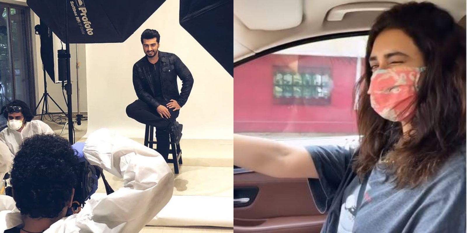 Arjun Kapoor Accepts The 'New World Order' As He Resumes Work; Karishma Tanna Drives To Work After 4 Months