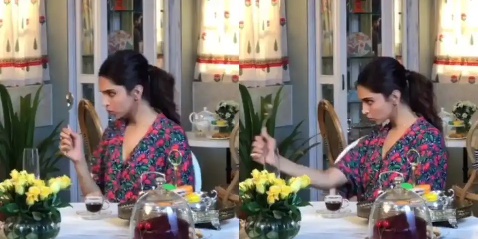 Deepika Padukone Passes Ranveer Singh's Birthday Week Eating Cake, Looks At Her Reflection In A Spoon In A Witty New Post