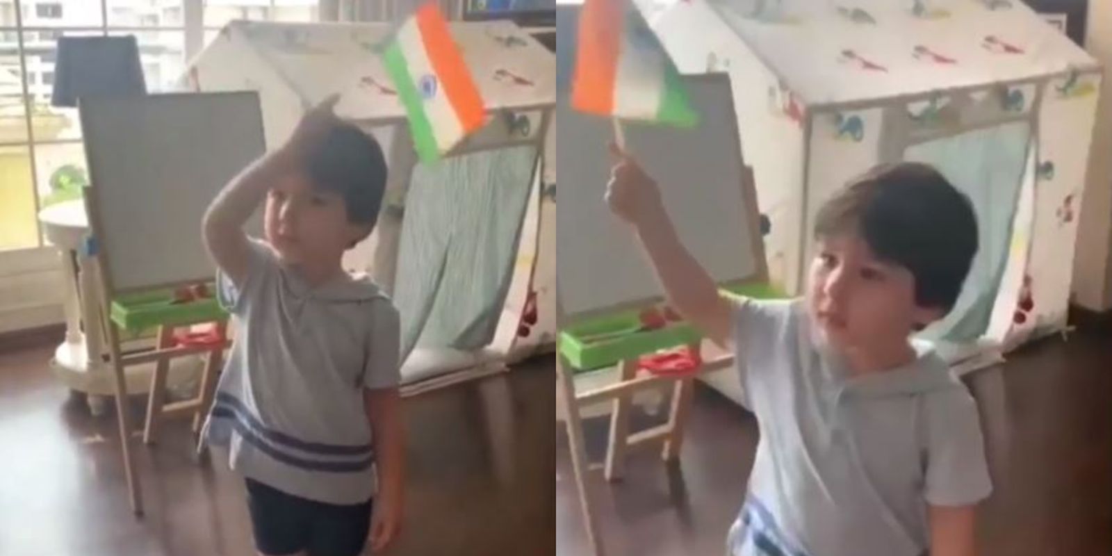 Kareena Kapoor Shares Adorable Video Of Taimur Ali Khan Waving The National Flag On Independence Day
