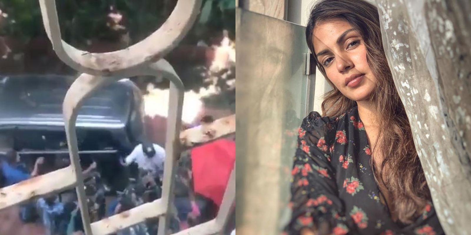 Policemen Posted Outside Rhea Chakraborty's Residence After She Claims 'There Is A Threat To My Life And My Family's Life'