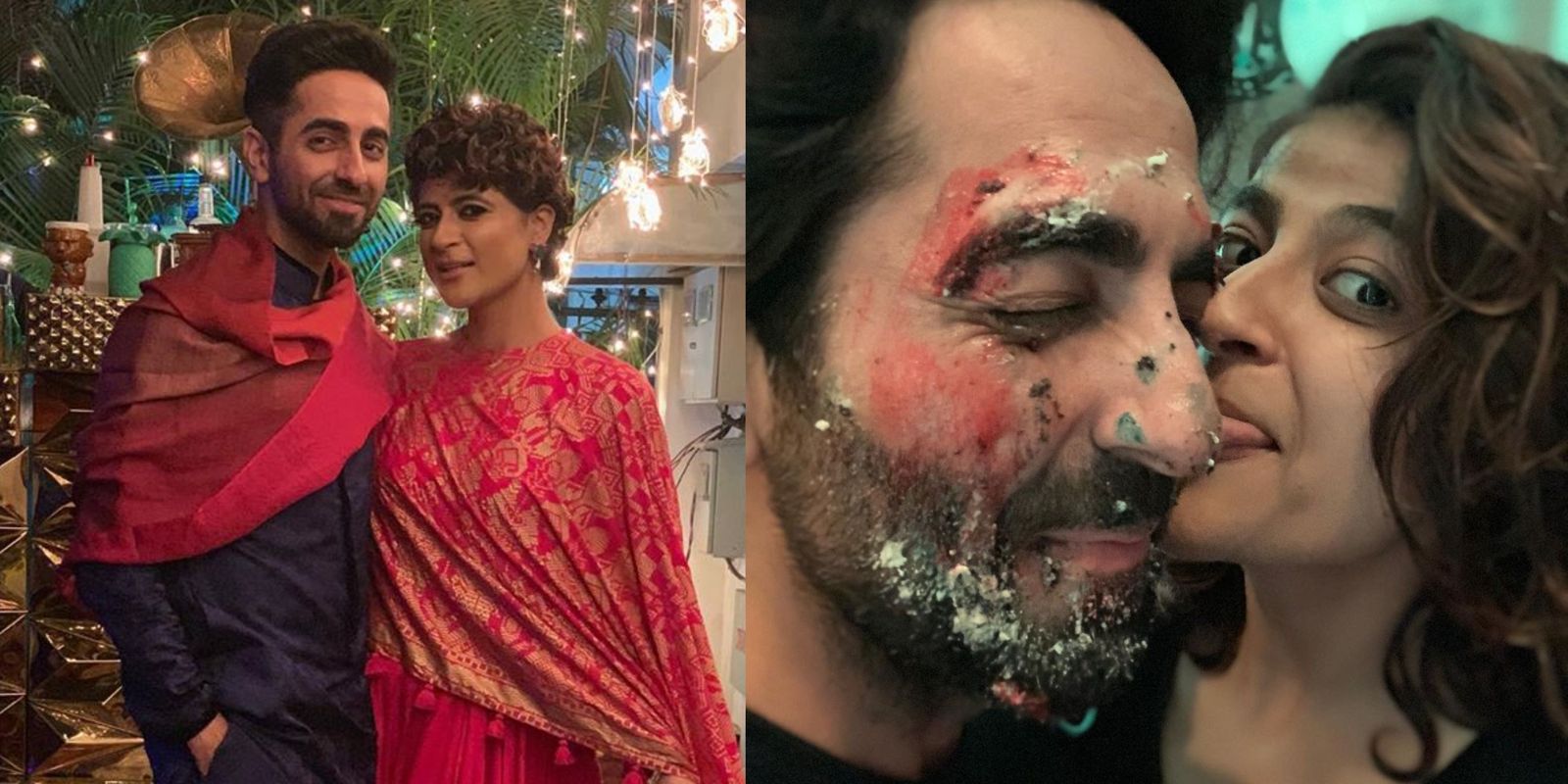 Ayushmann Khurrana Rings In Birthday With Soulmate Tahira Kashyap And A Face Full Of Cake