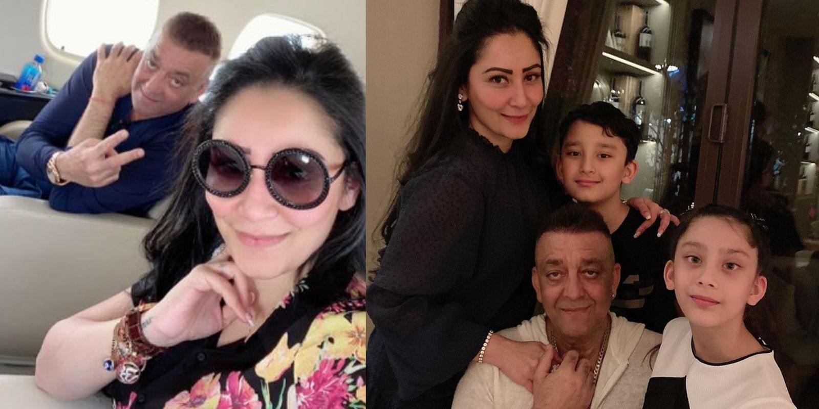 Sanjay Dutt And Maanayata Reunite With Their Children In Dubai; Thank God For The Gift Of Family