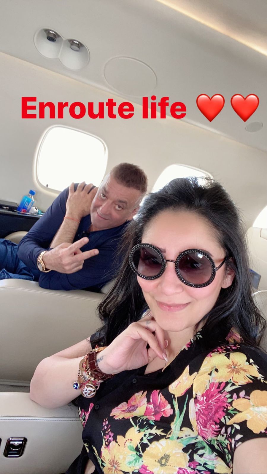 Sanjay Dutt & Manyata Dutt Off Too Dubai To Meet Their Kids After Actor Completes His First Round Of Chemotherapy Sessions 