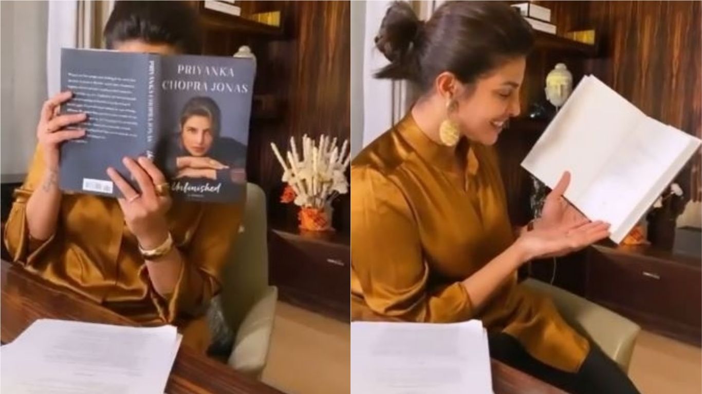 A 'Terrified And Excited' Priyanka Chopra Shares Her Reaction On Receiving The First Copy Of Her Memoir 'Unfinished'; Watch