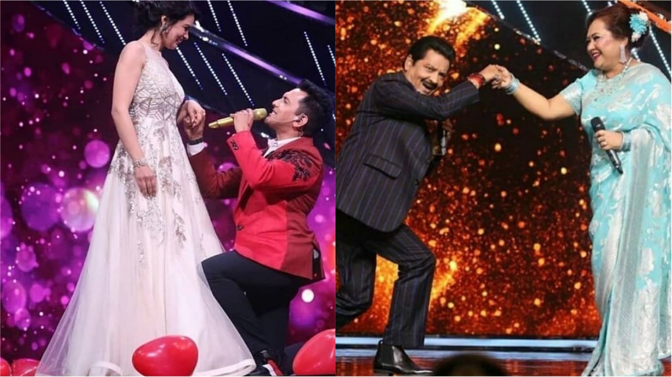 Indian Idol 12: Aditya Narayan & Wife Shweta Agarwal Romance On Stage As The Narayan Family Comes Together For The Show