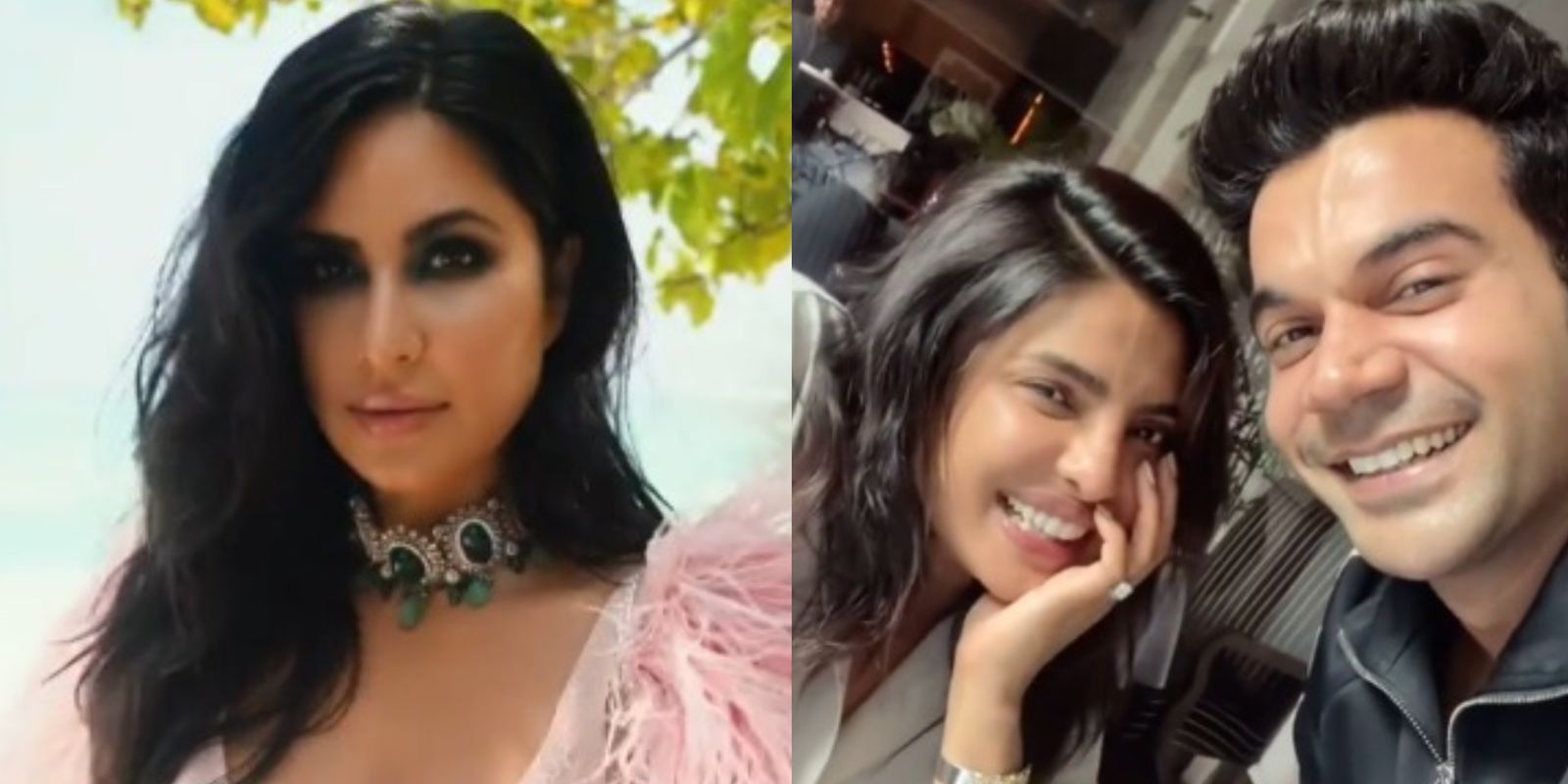 Katrina Shares A Glimpse Of Her Maldives Trip; Rajkummar & Priyanka Have A Hilarious Discussion At Dinner