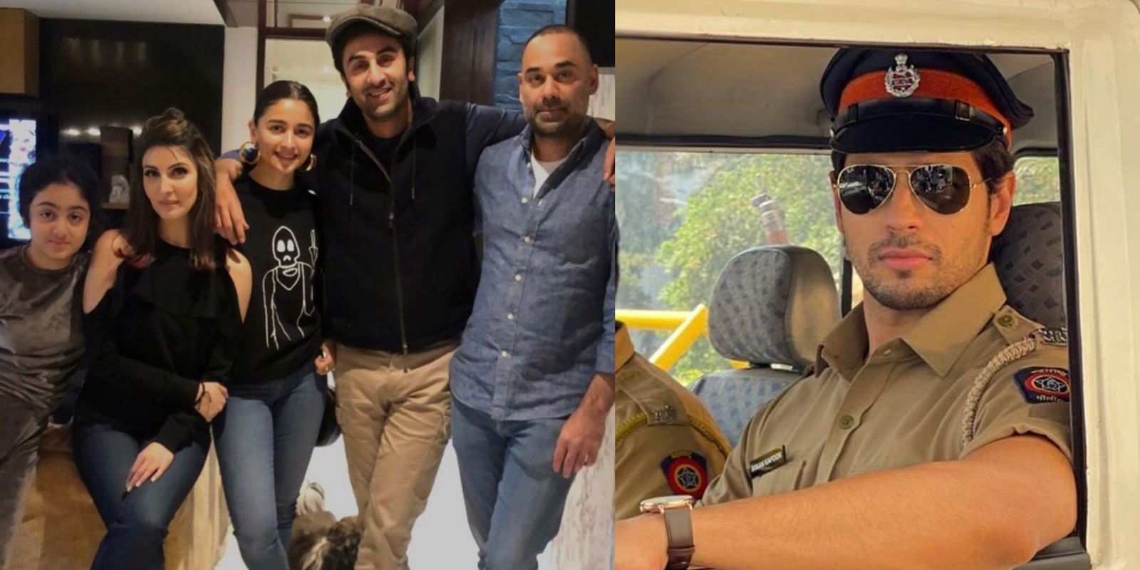 Alia Spends Sunday With Boyfriend Ranbir & His Family; Sidharth Malhotra Dons A Police Uniform For Thank God