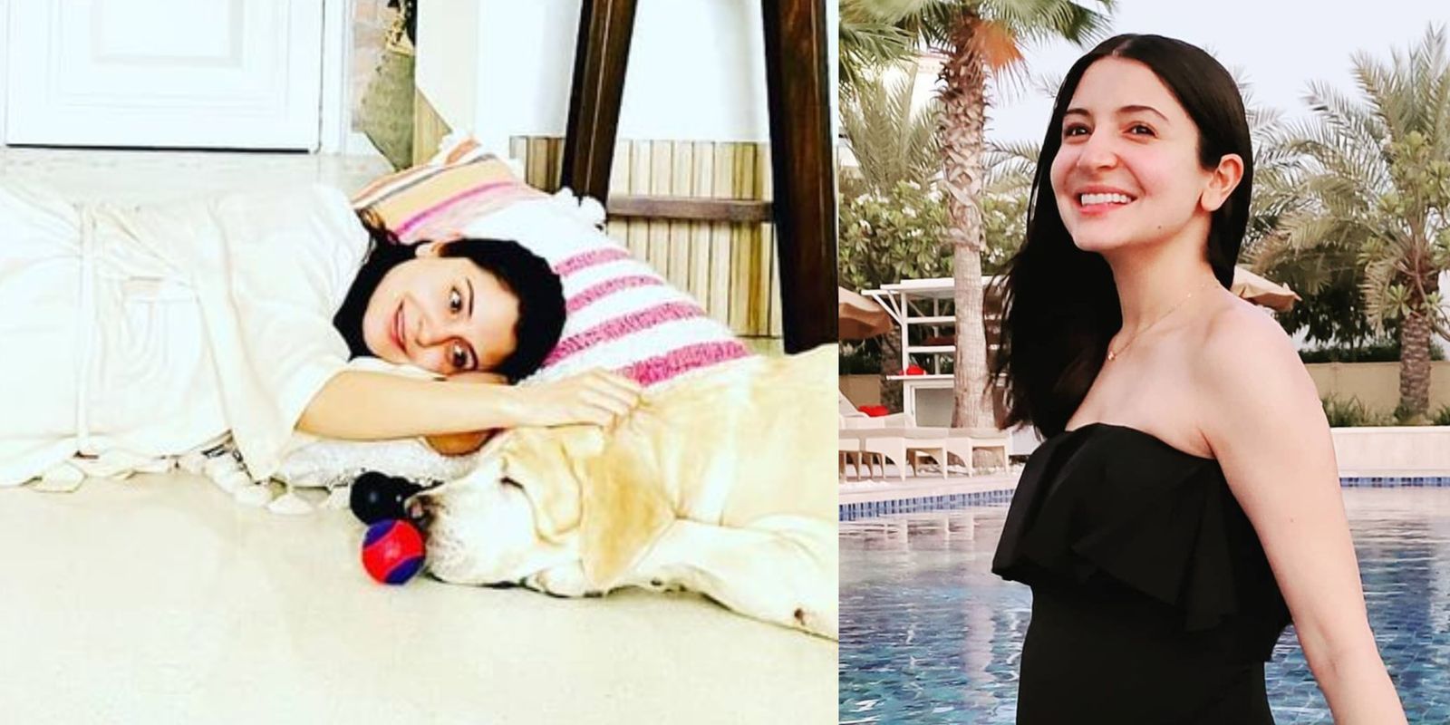Anushka Sharma And Her Pet Dog Dude Channelize Their Inner ‘Serial Chillers’