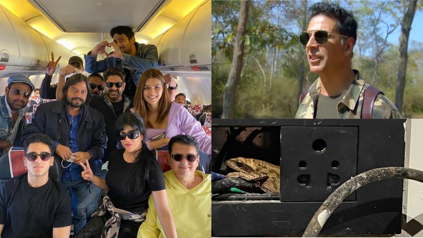 Akshay Finds A Frog Occupying His Electrical Socket; Kriti Sanon & Bachchan Pandey Cast Reach Jaisalmer To Begin Shoot