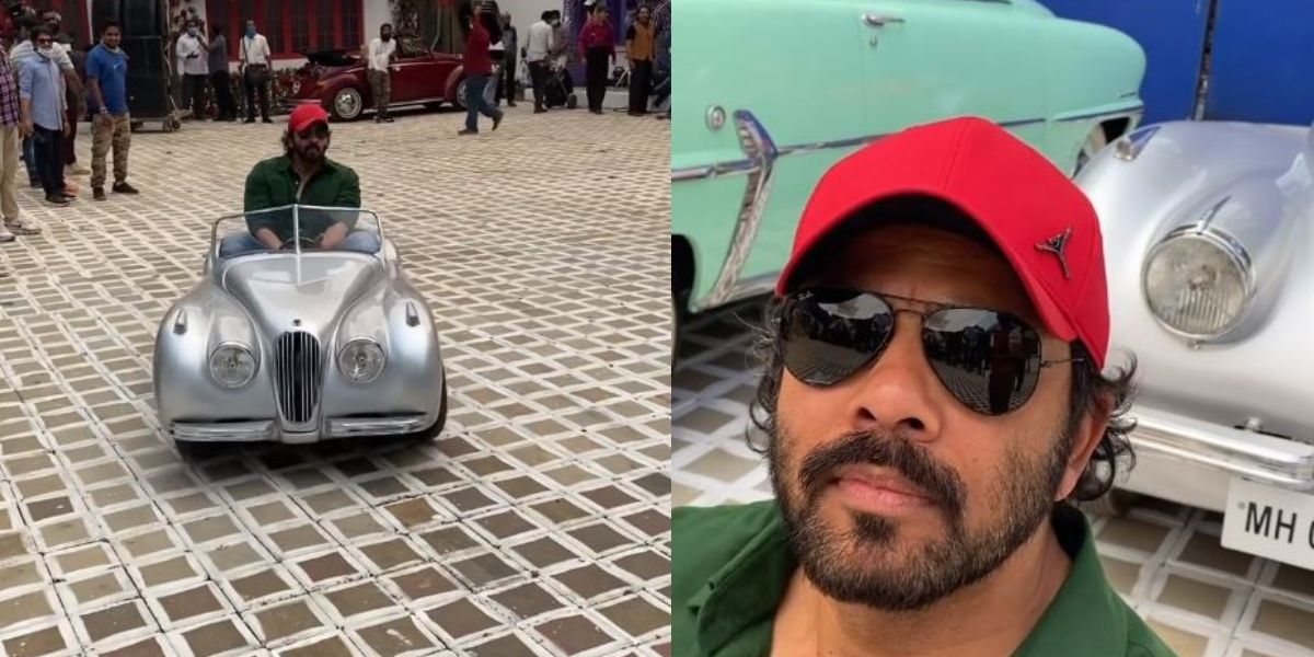Ranveer Singh Laughs As Rohit Shetty Has Fun On Cirkus Sets In A Mini Vintage Car: He Takes His Job Very Seriously 