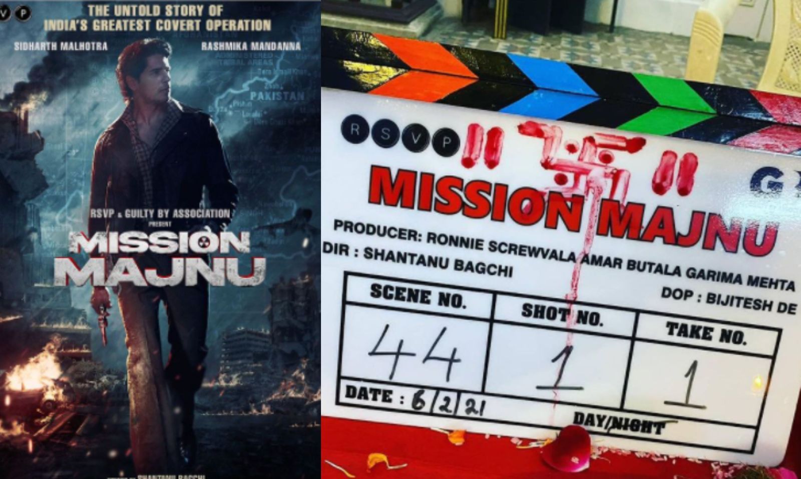 सिद्धार्थ मल्होत्रा और रश्मिका मंदाना की फिल्म 'मिशन मंजू' की शूटिंग लखनऊ में  शुरू