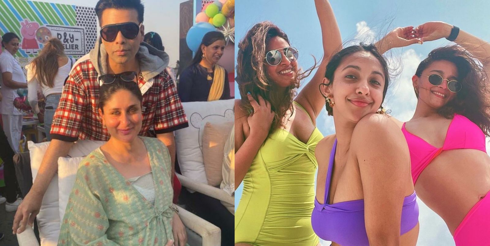 Kareena Poses With Karan Johar At His Twins’ Birthday Bash; Alia Dances To Kaho Naa Pyaar Hai In A Pink Bikini