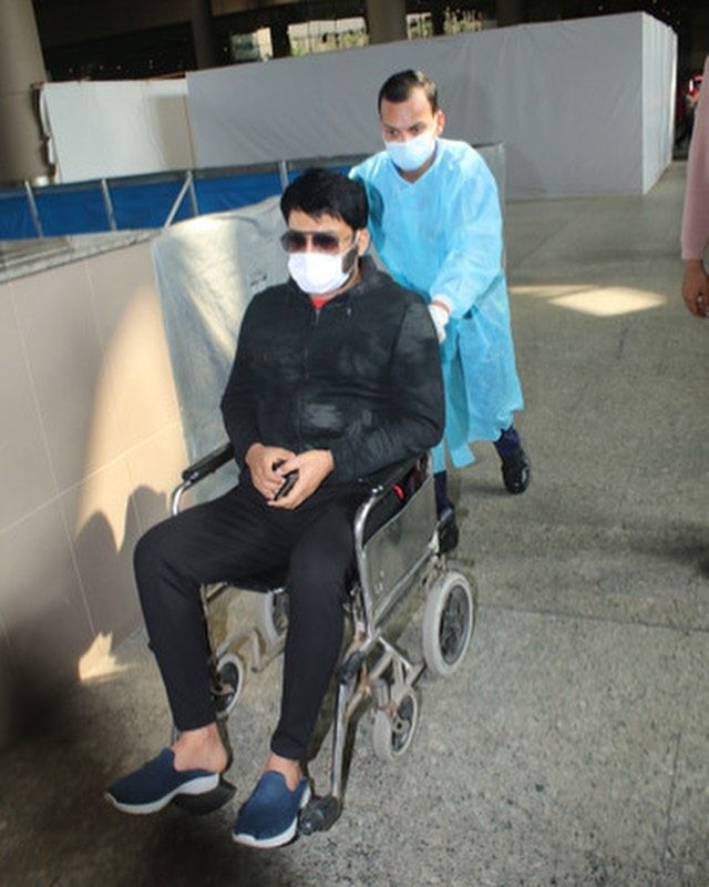 Kapil Sharma Causes Worry Among Fans As He's Spotted In A Wheelchair, Loses Cool At Papps At The Airport