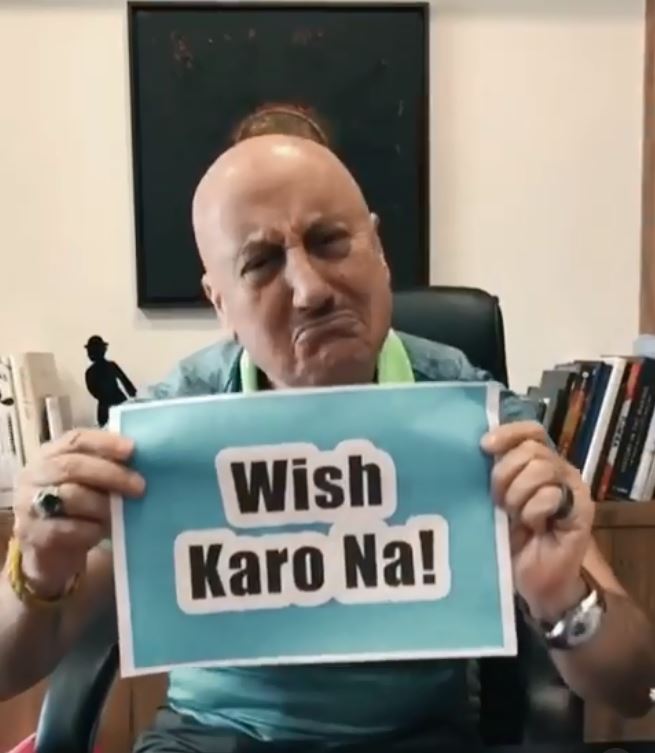 Anupam Kher Says "Wish Karo Na" On 66th Birthday, Does 'Pawri' With Children