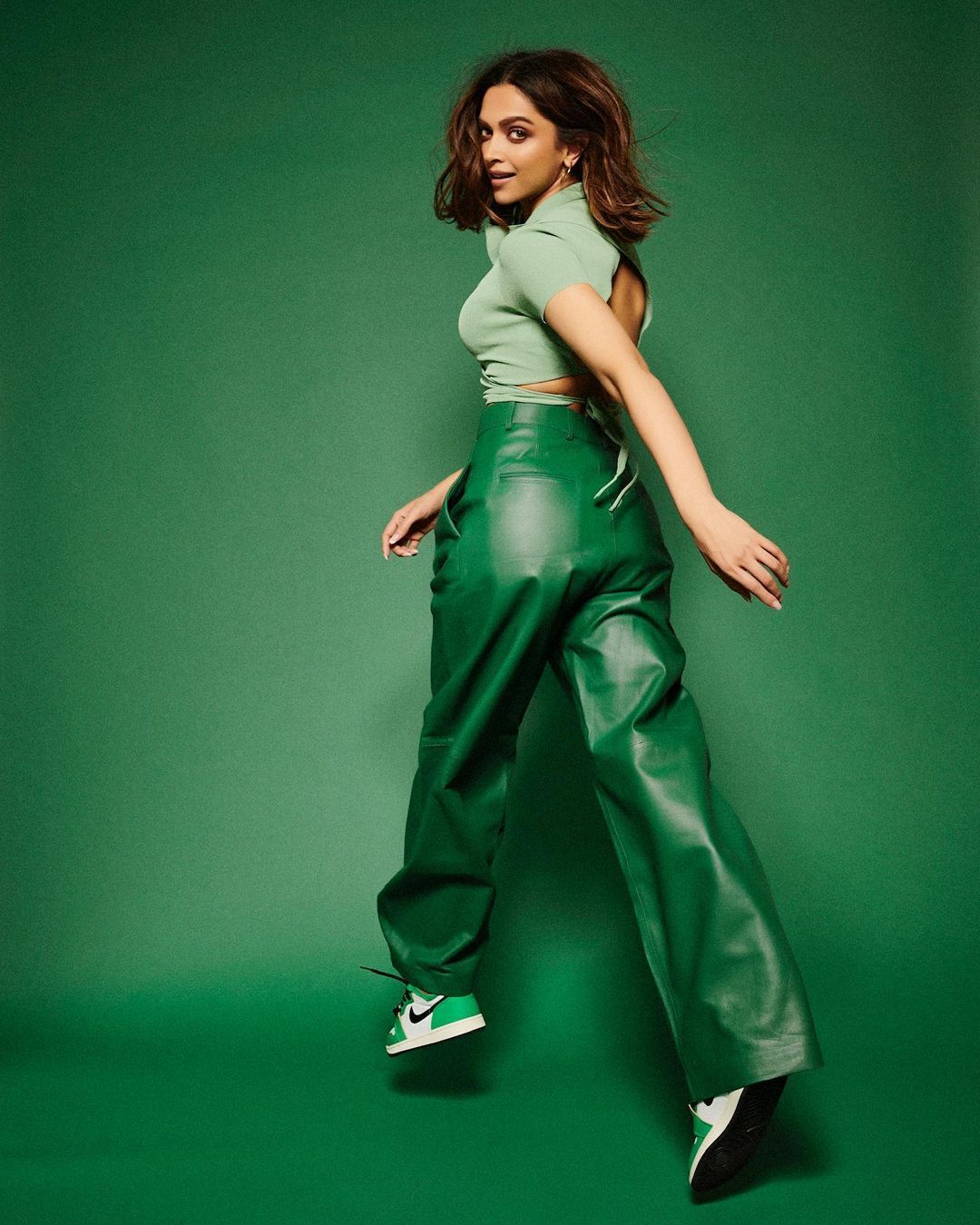 Deepika Padukone Looks Stunning In An All Green Outfit As She Runs Away From Alphonso Mangoes