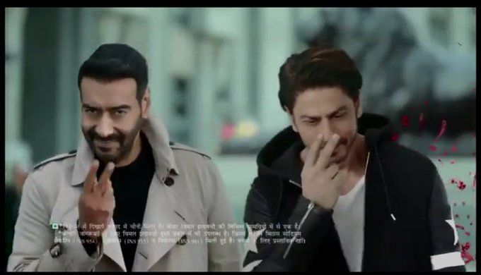 Shah Rukh Khan Joins Ajay Devgn For A Pan Masala Ad And Twitter Goes Berserk; See Memes