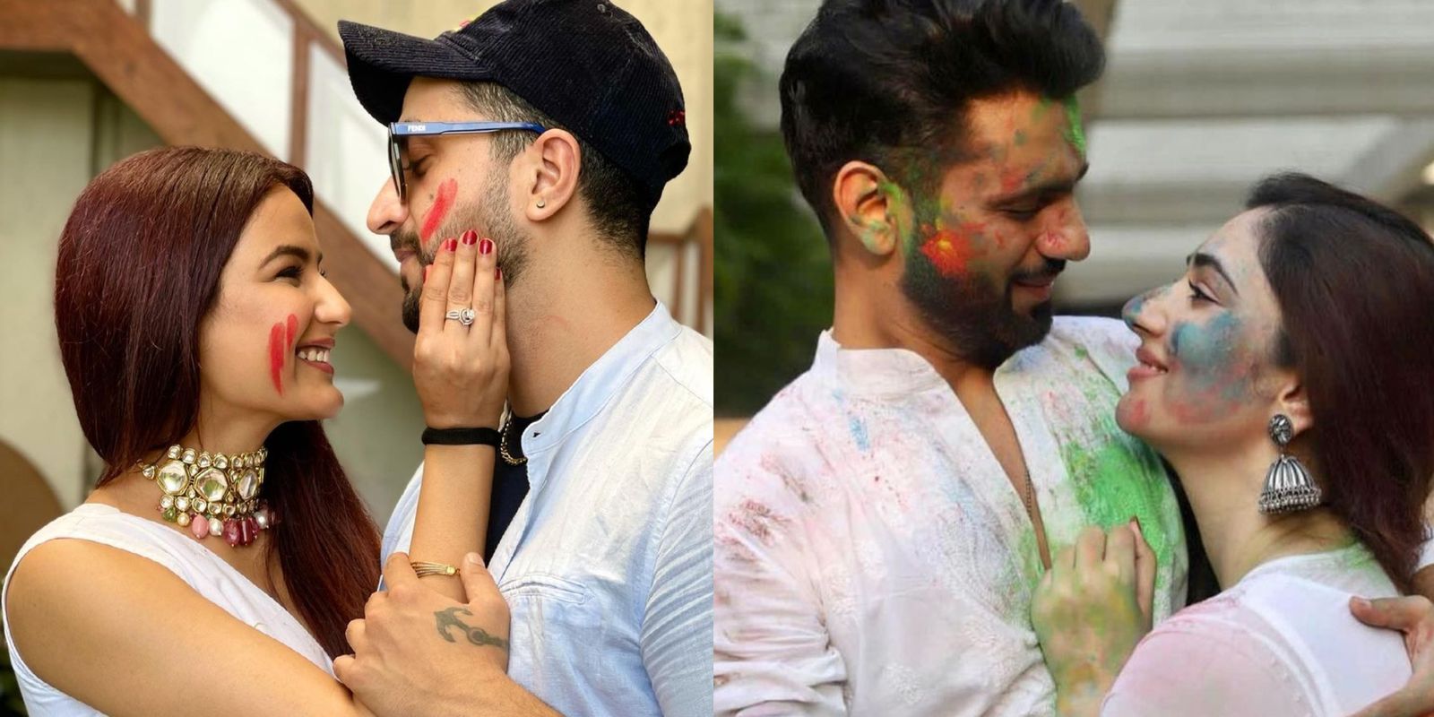 Jasmin Bhasin & Aly Goni Celebrate Holi In A Romantic Way; Rahul Vaidya Channelizes The Actor In Him 