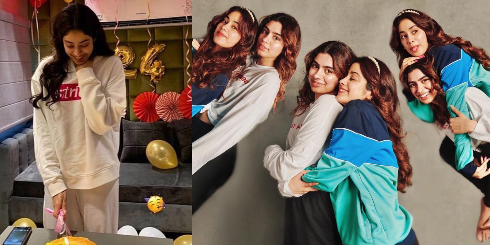 Janhvi Kapoor Celebrates Birthday On Good Luck Jerry Sets; Khushi And Shanaya Shower Her With Love