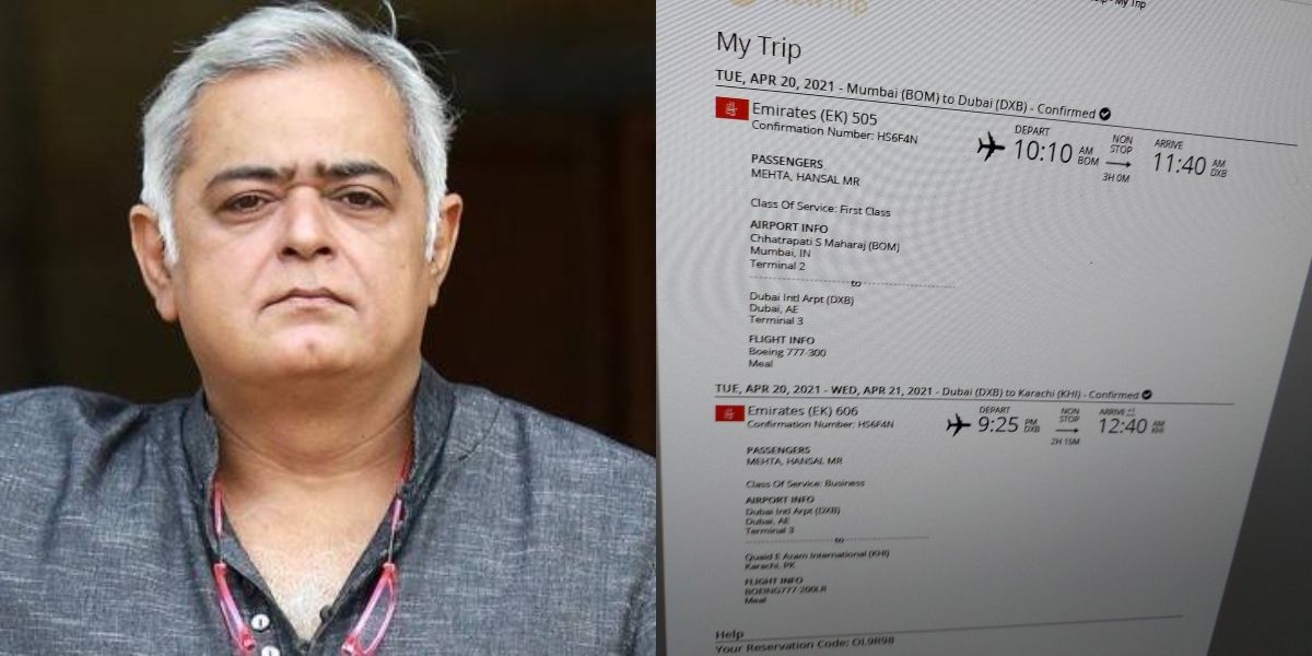 Hansal Mehta Wonders What The Covid-19 Situation Is Like In Pakistan, Twitter User Books Him A One Way Ticket To Karachi