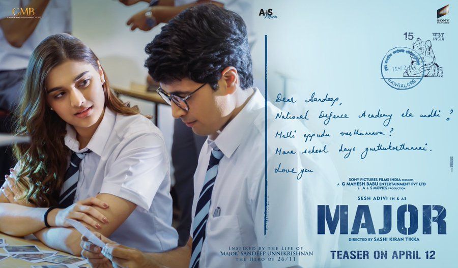 Adivi Sesh Unveils Saiee Manjrekar’s First Look From Sandeep Unnikrishnan’s Biopic ‘Major’