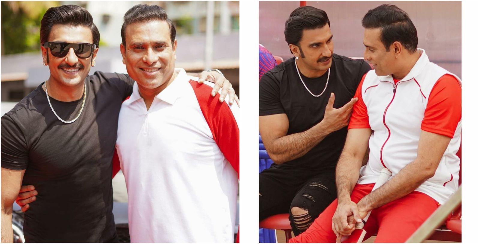 रणवीर सिंह ने वीवीएस लक्ष्मण के साथ किया शूट और मस्ती, 'वेरी वेरी स्पेशल' क्रिकेटर के साथ शेयर के फोटो! 
