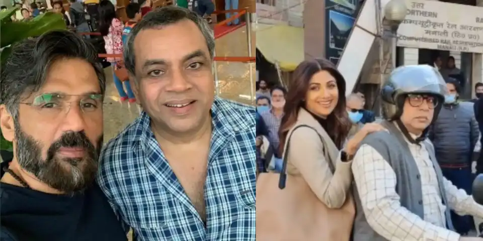Suniel Shetty Wishes Paresh Rawal On His Birthday; Shilpa Shetty Shares A BTS Clip From Hungama 2 Sets