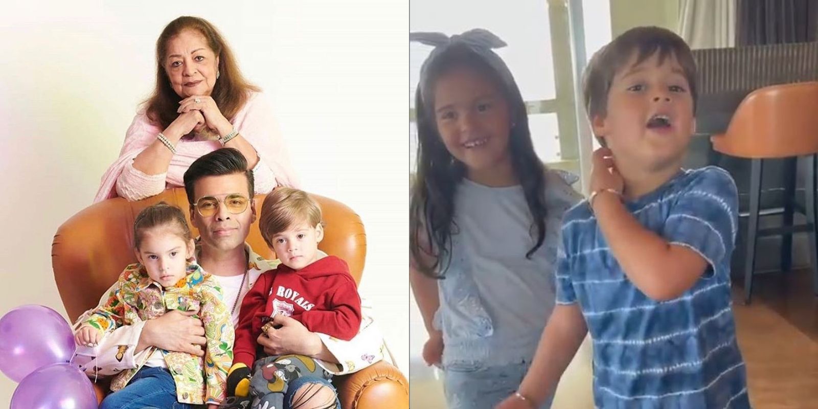 Karan Johar Shares Adorable BTS Yash & Roohi's Special Mother's Day Message, Tell Hiroo Johar 'You Are My Sunshine'