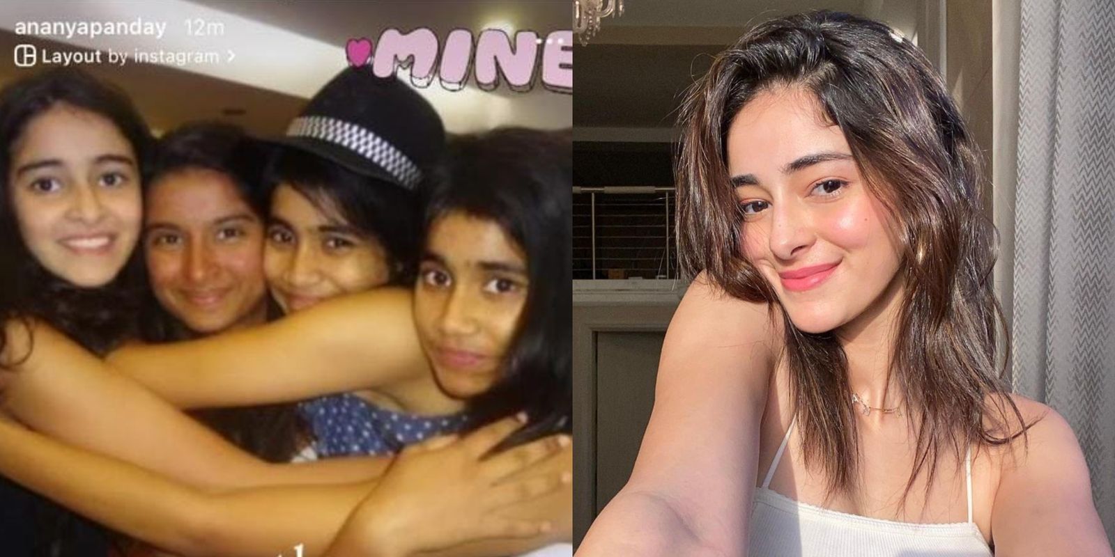 Ananya Panday Shares An Adorable Then Vs Now Snap With Her Childhood Friends