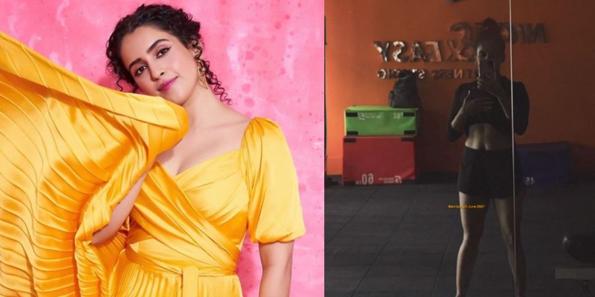 Sanya Malhotra flaunts her toned abs in her latest mirror selfie; see post