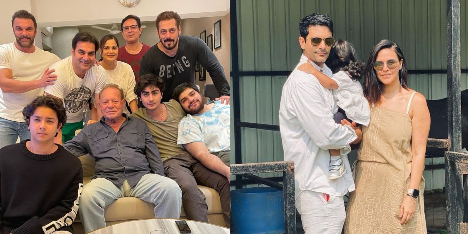Salman Khan celebrates Father’s Day with family; Angad Bedi thanks Neha for capturing his happy moments with daughter Mehr