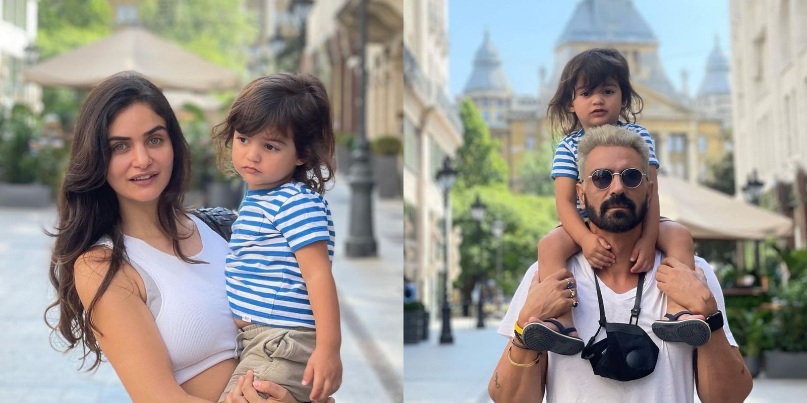 Arjun Rampal spends quality time with Gabriella Demetriades and son Arik before returning to Dhaakad sets