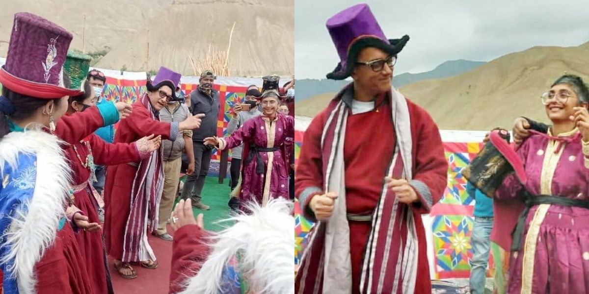 Aamir Khan and Kiran Rao enjoy some folk dancing in Ladakh with the locals, video goes viral
