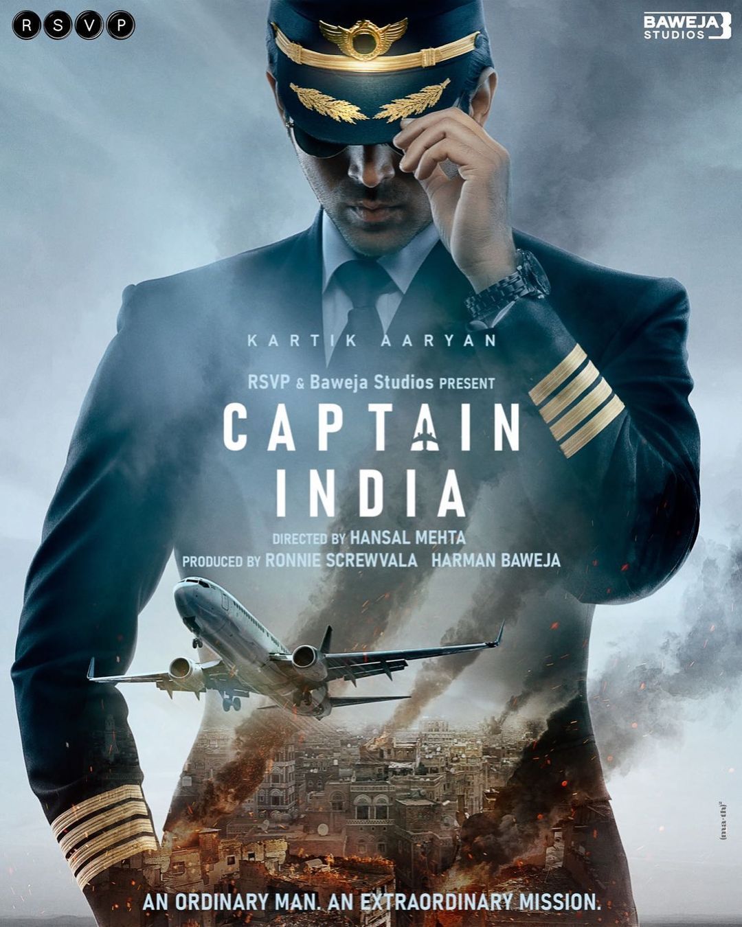 Captain India: Kartik Aaryan unveils impressive poster of his film with Hansal Mehta